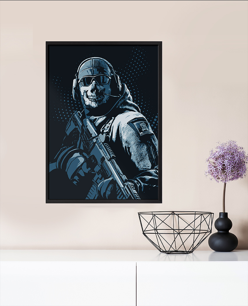 تابلو شاسی و فریم دار گیمینگ طرح کالاف FM-1028