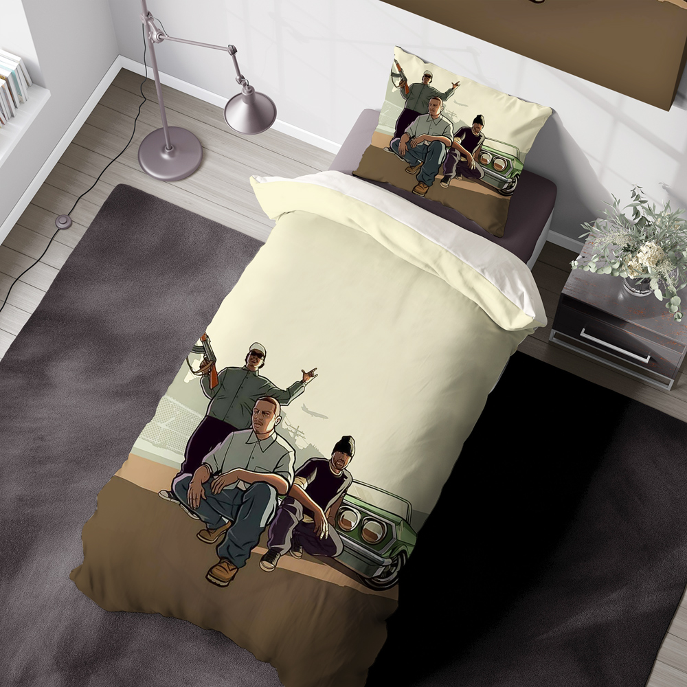 ست روتختی گیمینگ 4 تیکه طرح جی تی ای FM-1061